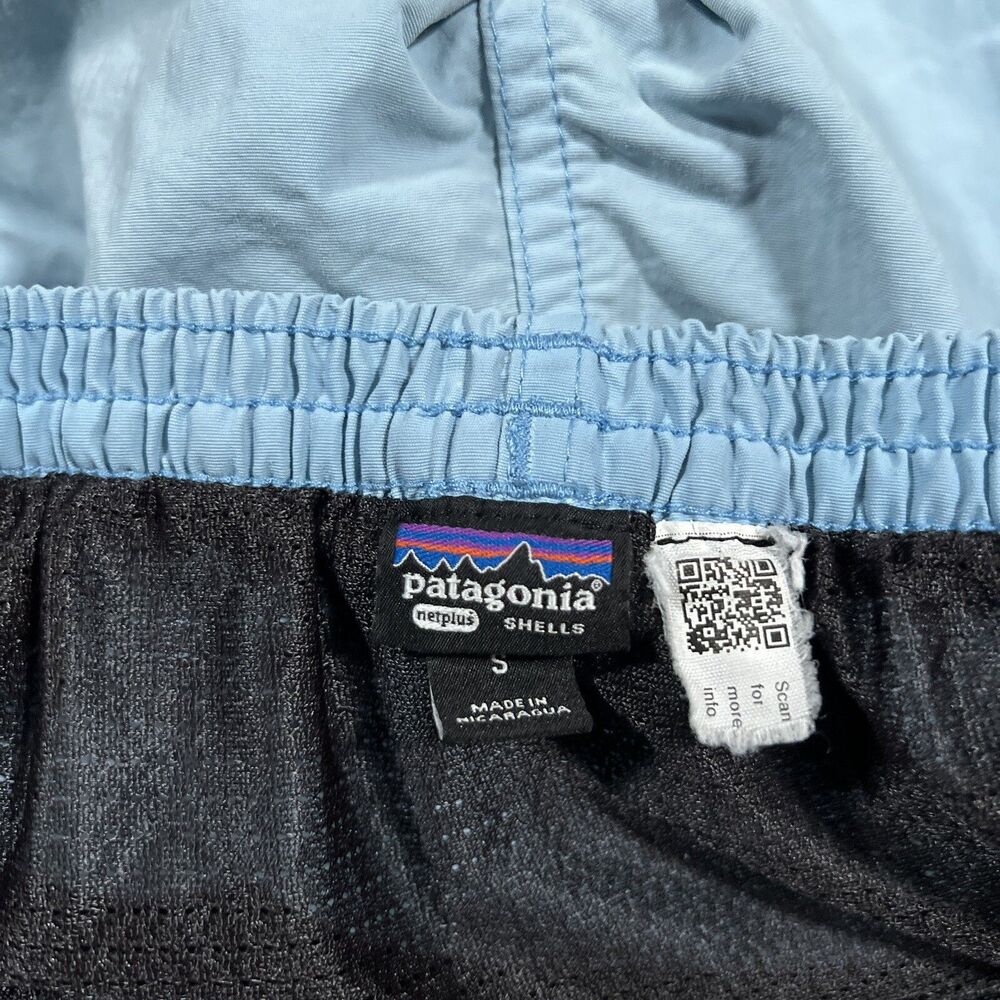 Patagonia Shorts Mens Small Blue Baggies Netplus Shells Board Lined Outdoor - Picture 16 of 16